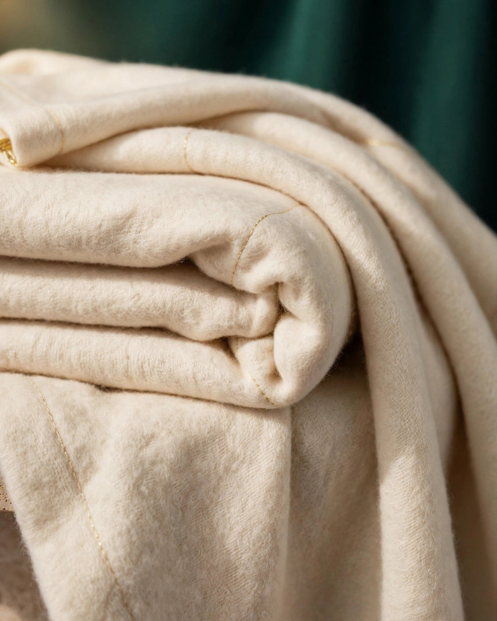 Dame Thro Blanket Oat — detail view