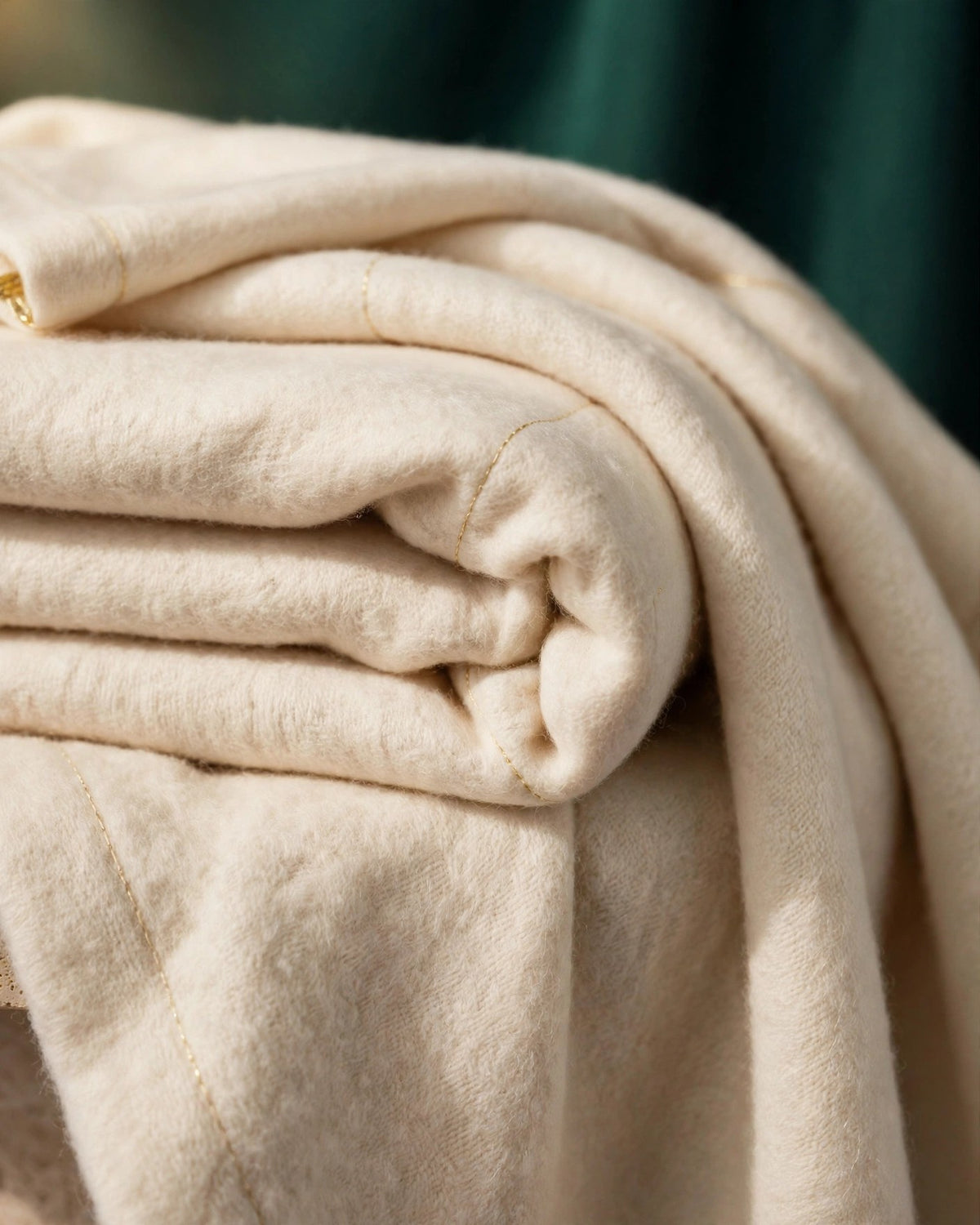 Dame Thro Blanket Oat — detail view