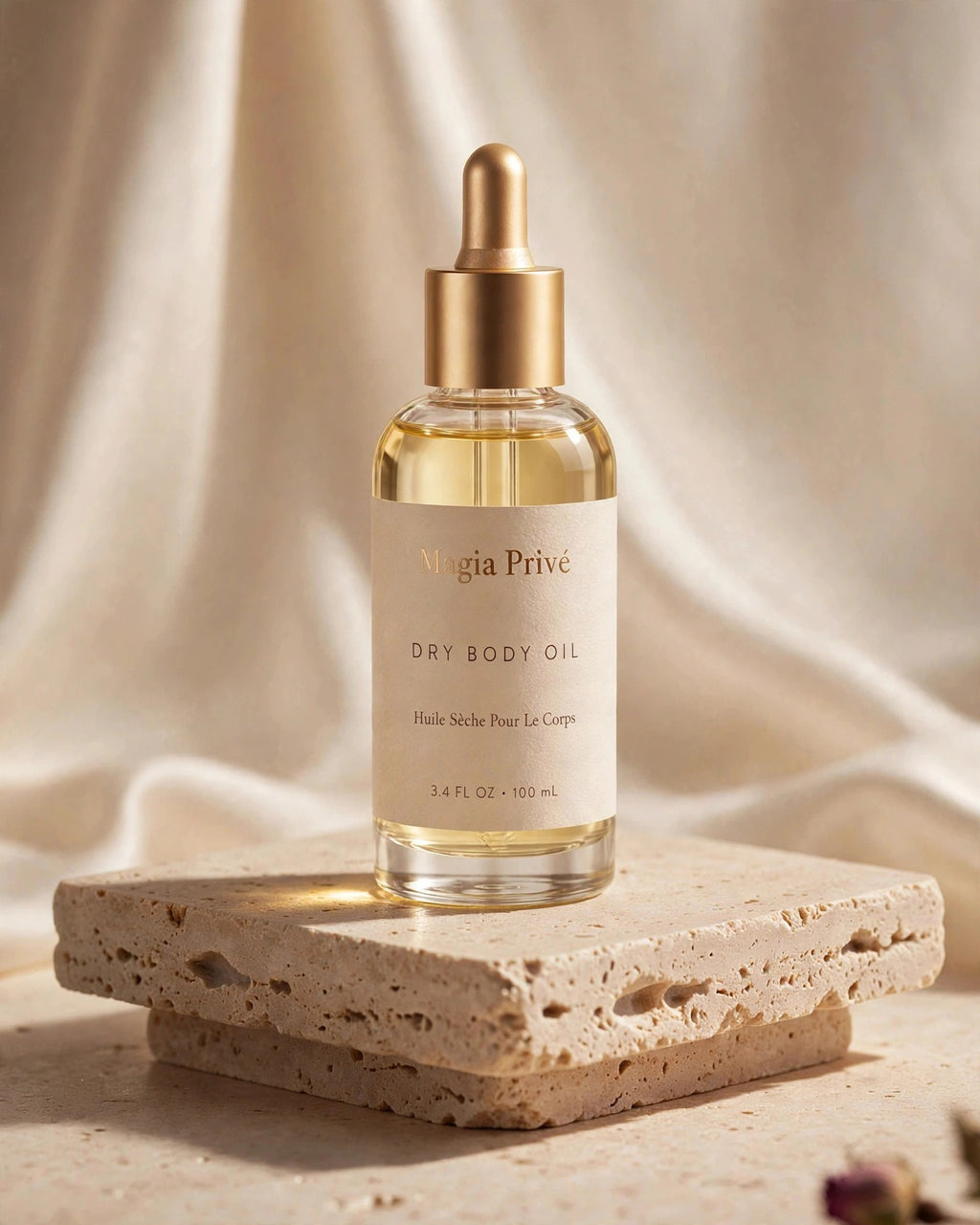 Aceite corporal seco Cashmere Pear HighOnLove · 3.4 oz