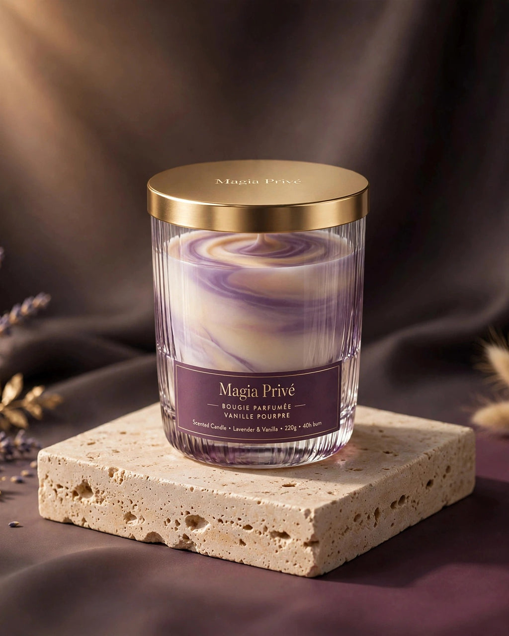 Je Joue Scented Candle · Purple Vanilla · 160 g