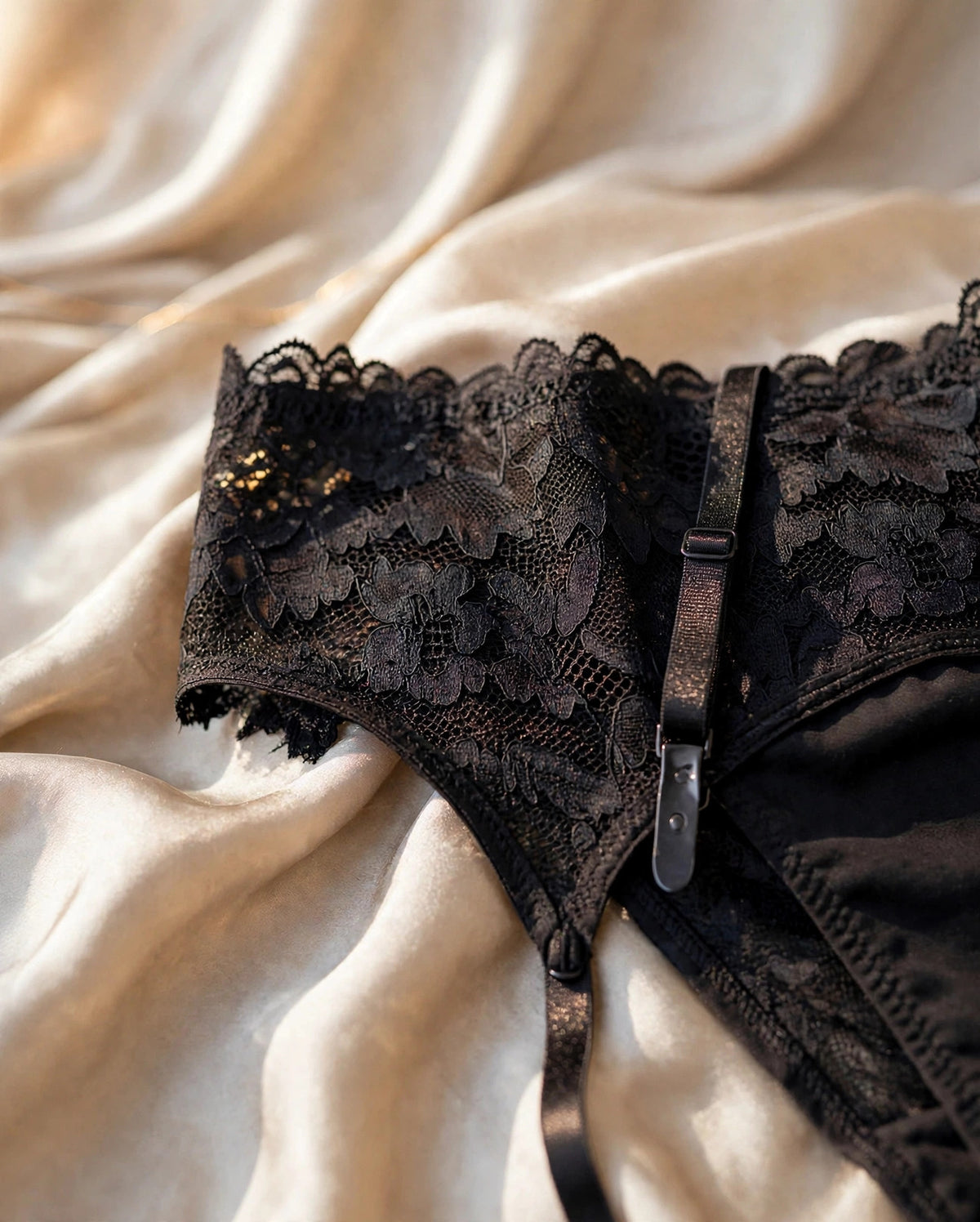 Conjunto de liguero de encaje Prowler · L